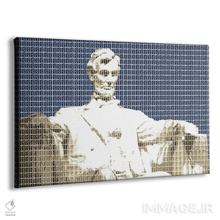 تابلو دکوراتیو یادبود لینکلن اثر گری هاگبن - نمای پرسپکتیو محصول