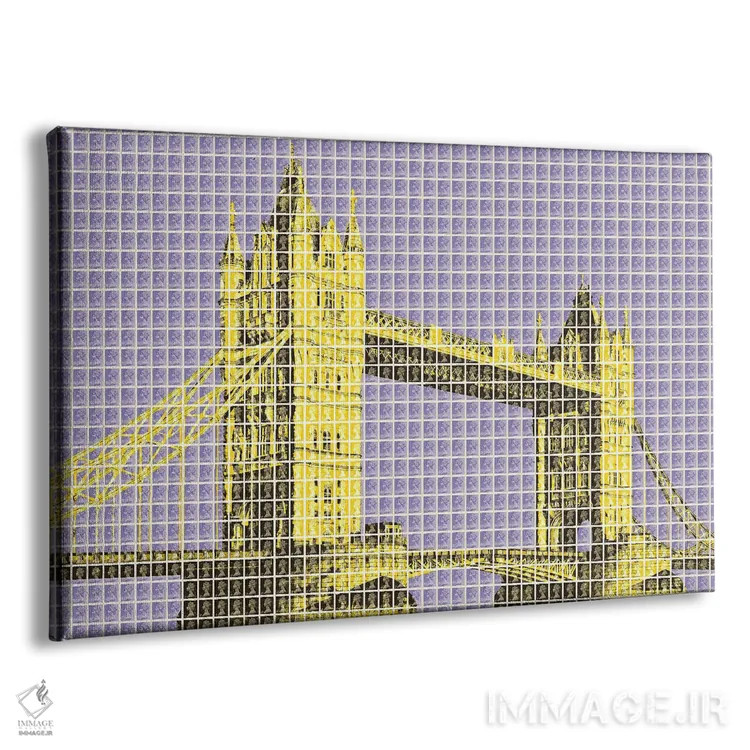 تابلو دکوراتیو پل برج اثر گری هاگبن - نمای پرسپکتیو محصول