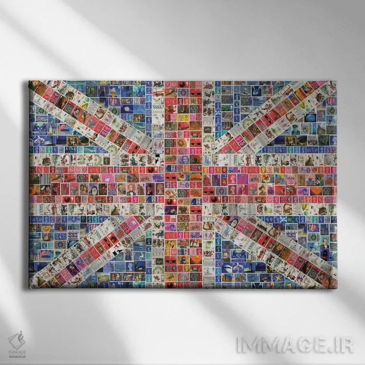 تابلو دکوراتیو پرچم اتحاد اثر گری هاگبن - نمای روبهرو روی دیوار