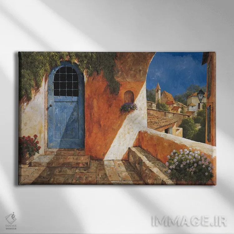 تابلو دکوراتیو در فرانسوی اثر گیل آرشامبو - نمای روبهرو روی دیوار