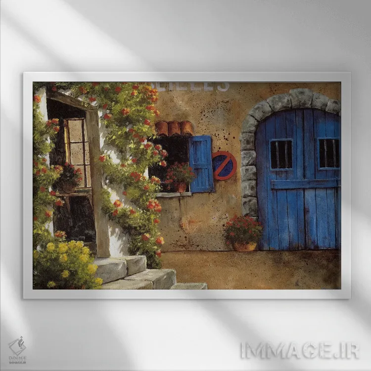 تابلو دکوراتیو پارک ممنوع اثر گیل آرشامبو - نمای قابدار سفید