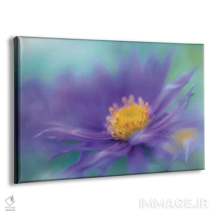 تابلو دکوراتیو طلایی و بنفش در مه ۵ اثر گیلیان هانت - نمای پرسپکتیو محصول