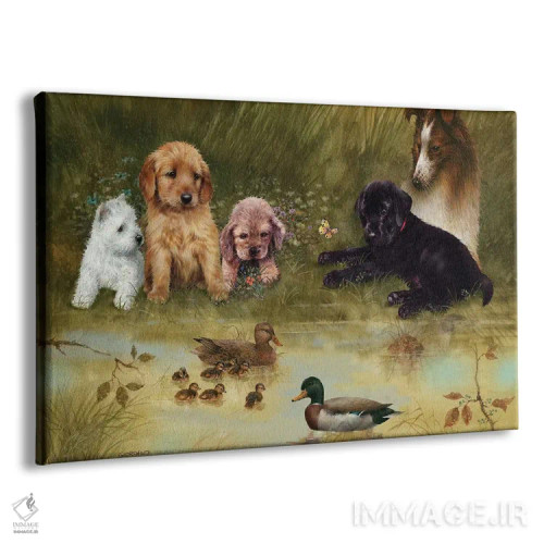 تابلو دکوراتیو بازدید از برکه اثر جوردانو استودیو - نمای پرسپکتیو محصول