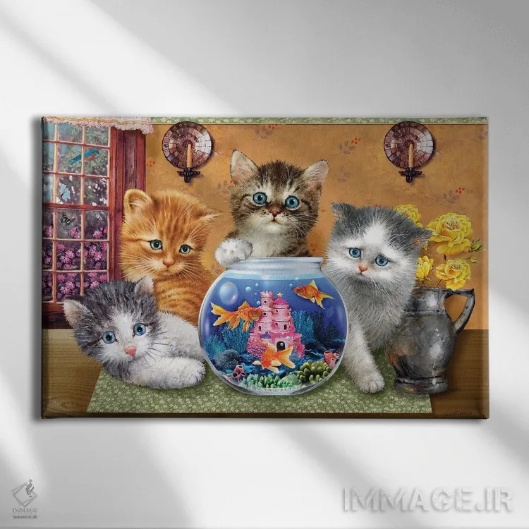 تابلو دکوراتیو چه کسی نگاه می کند؟ اثر جوردانو استودیو - نمای روبهرو روی دیوار