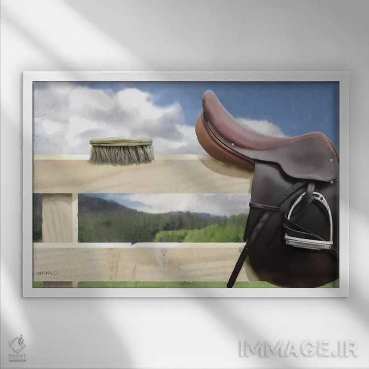 تابلو دکوراتیو زینم کن اثر جوردانو استودیو - نمای قابدار سفید