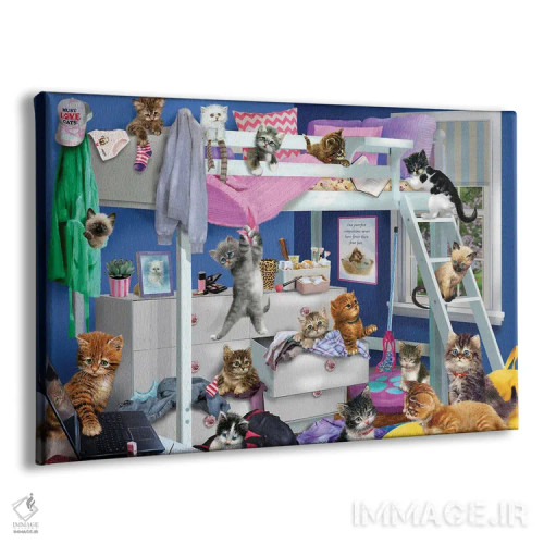 تابلو دکوراتیو همبازی های اتاق خواب اثر جوردانو استودیو - نمای پرسپکتیو محصول