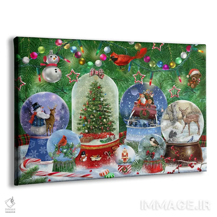 تابلو دکوراتیو جادوی کریسمس II اثر جوردانو استودیو - نمای پرسپکتیو محصول