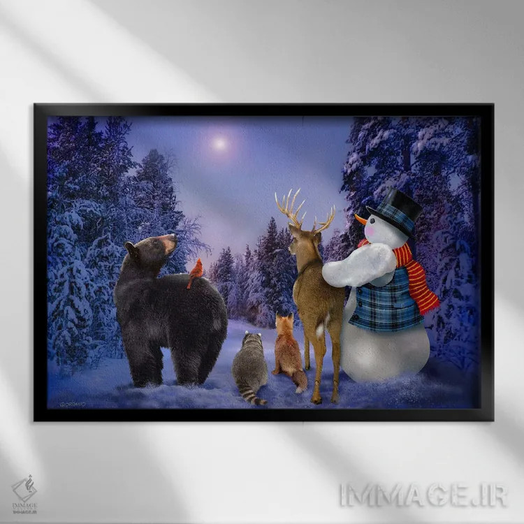 تابلو دکوراتیو آرزویی بر ستاره اثر جوردانو استودیو - نمای قابدار مشکی