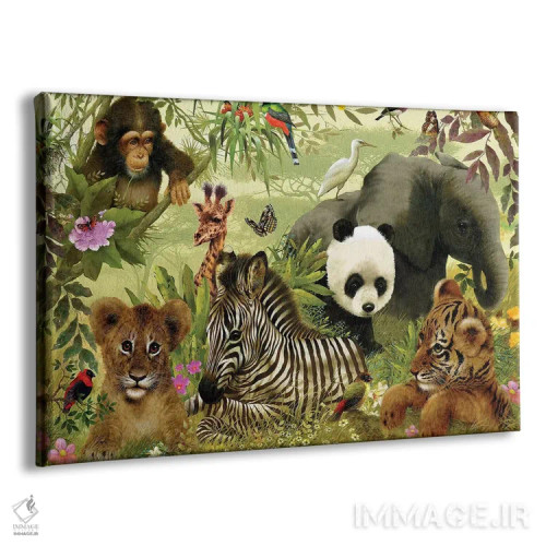 تابلو دکوراتیو گونه های رو به انقراض اثر جوردانو استودیو - نمای پرسپکتیو محصول