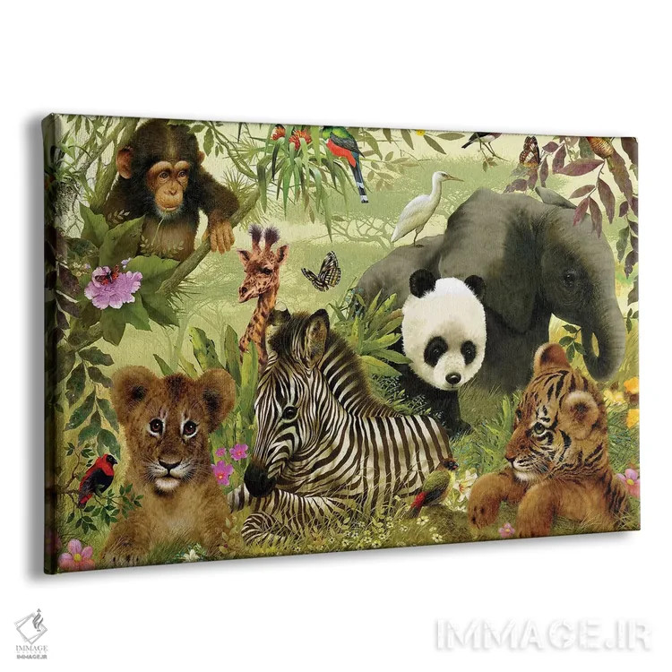 تابلو دکوراتیو گونه های رو به انقراض اثر جوردانو استودیو - نمای پرسپکتیو محصول