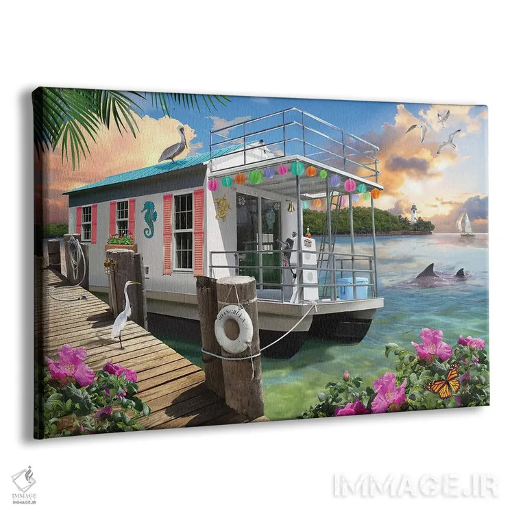 تابلو دکوراتیو روزی دیگر در بهشت اثر جوردانو استودیو - نمای پرسپکتیو محصول