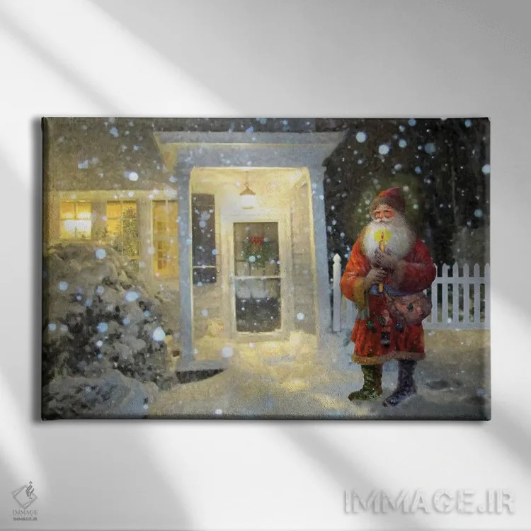 تابلو دکوراتیو ملاقات سانتا اثر جوردانو استودیو - نمای روبهرو روی دیوار