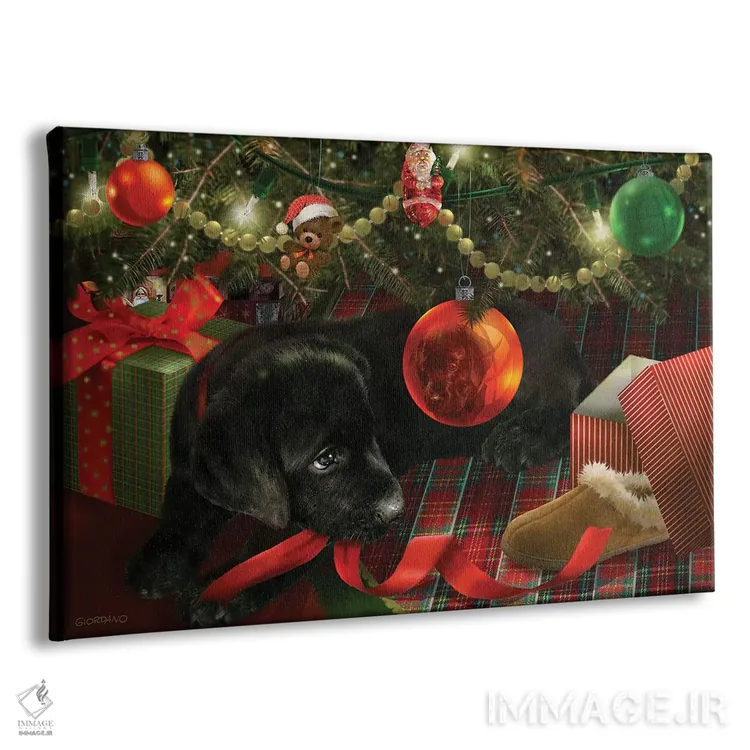 تابلو دکوراتیو مشکی سبز جدید است اثر جوردانو استودیو - نمای پرسپکتیو محصول