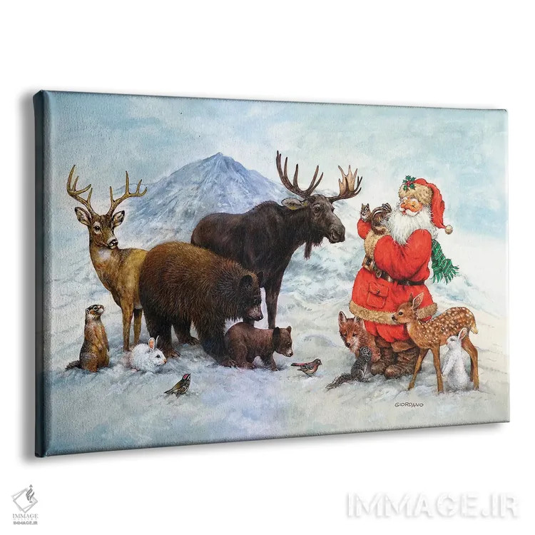 تابلو دکوراتیو نیک خوشحال اثر جوردانو استودیو - نمای پرسپکتیو محصول