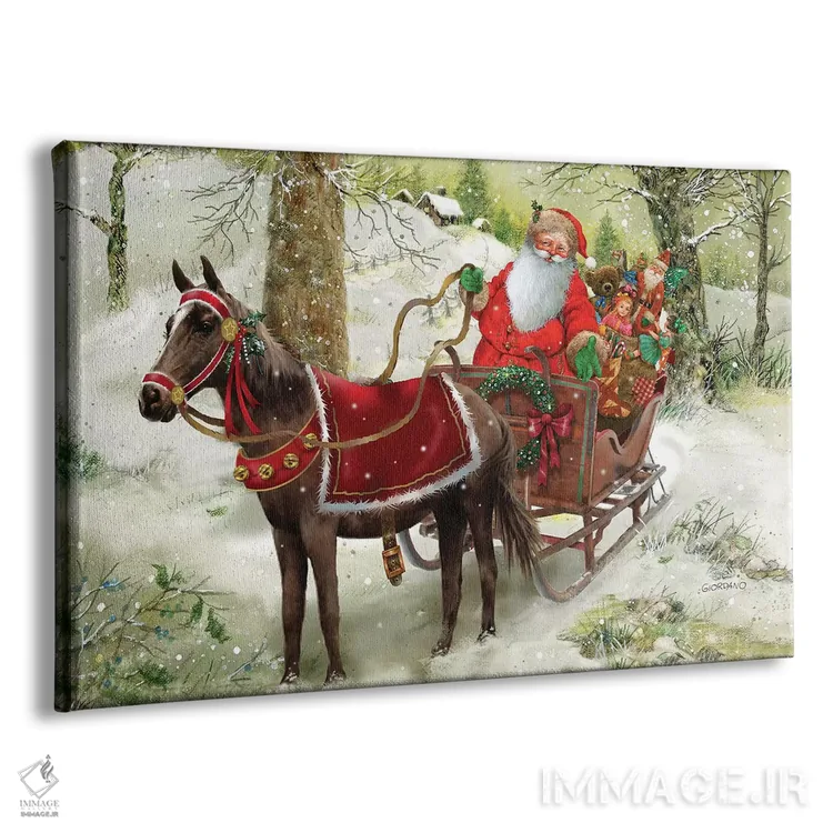 تابلو دکوراتیو بیا کالسکه سواری کنیم اثر جوردانو استودیو - نمای پرسپکتیو محصول