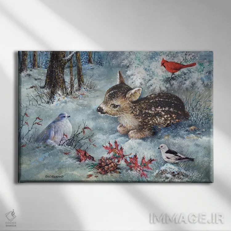 تابلو دکوراتیو برایم داستان بگو اثر جوردانو استودیو - نمای روبهرو روی دیوار