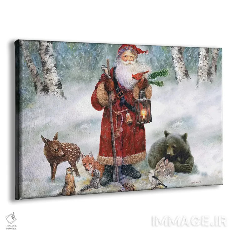 تابلو دکوراتیو سانتای جنگلی اثر جوردانو استودیو - نمای پرسپکتیو محصول