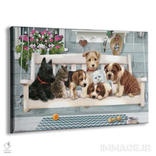 تابلو دکوراتیو دوستان ایوان اثر جوردانو استودیو - نمای پرسپکتیو محصول