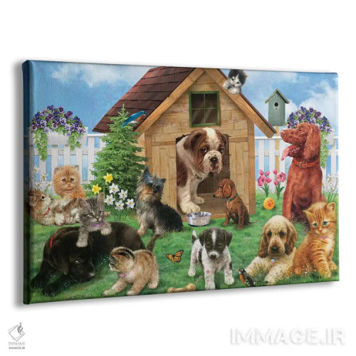 تابلو دکوراتیو قرار بازی بعدازظهر اثر جوردانو استودیو - نمای پرسپکتیو محصول