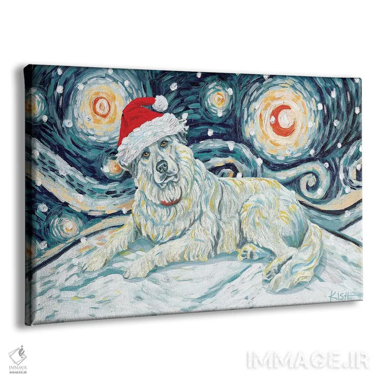 تابلو دکوراتیو گریت پیرنه در یک شب برفی اثر گرچن کیش سرانو - نمای پرسپکتیو محصول