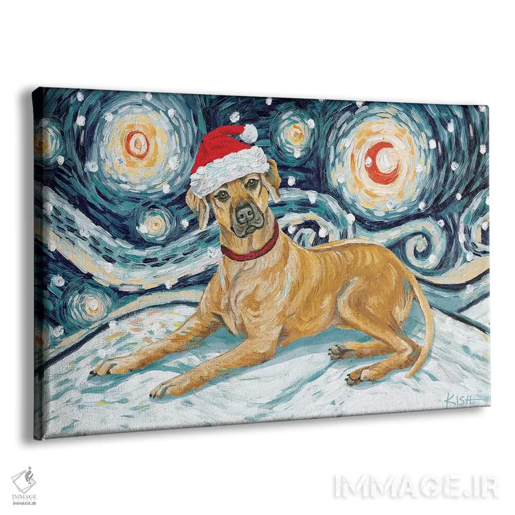 تابلو دکوراتیو رودزیان ریجبک در یک شب برفی اثر گرچن کیش سرانو - نمای پرسپکتیو محصول