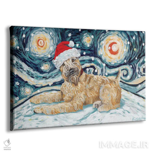 تابلو دکوراتیو تریر ویتن در یک شب برفی اثر گرچن کیش سرانو - نمای پرسپکتیو محصول