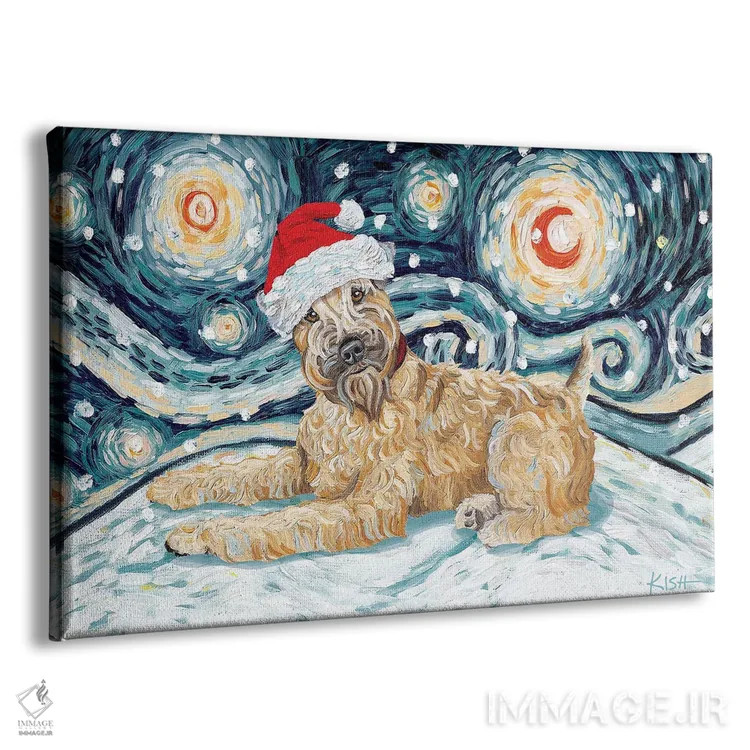 تابلو دکوراتیو تریر ویتن در یک شب برفی اثر گرچن کیش سرانو - نمای پرسپکتیو محصول