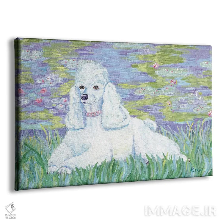 تابلو دکوراتیو پودل بونیت اثر گرچن کیش سرانو - نمای پرسپکتیو محصول