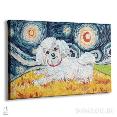 تابلو دکوراتیو بیشان در یک شب پرستاره اثر گرچن کیش سرانو - نمای پرسپکتیو محصول