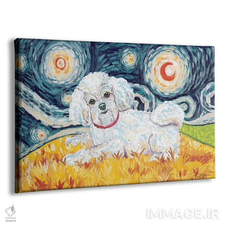 تابلو دکوراتیو بیشان در یک شب پرستاره اثر گرچن کیش سرانو - نمای پرسپکتیو محصول