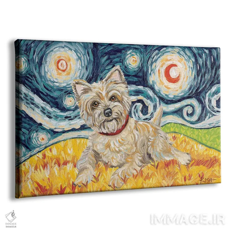 تابلو دکوراتیو تیرر کرن در یک شب پرستاره اثر گرچن کیش سرانو - نمای پرسپکتیو محصول