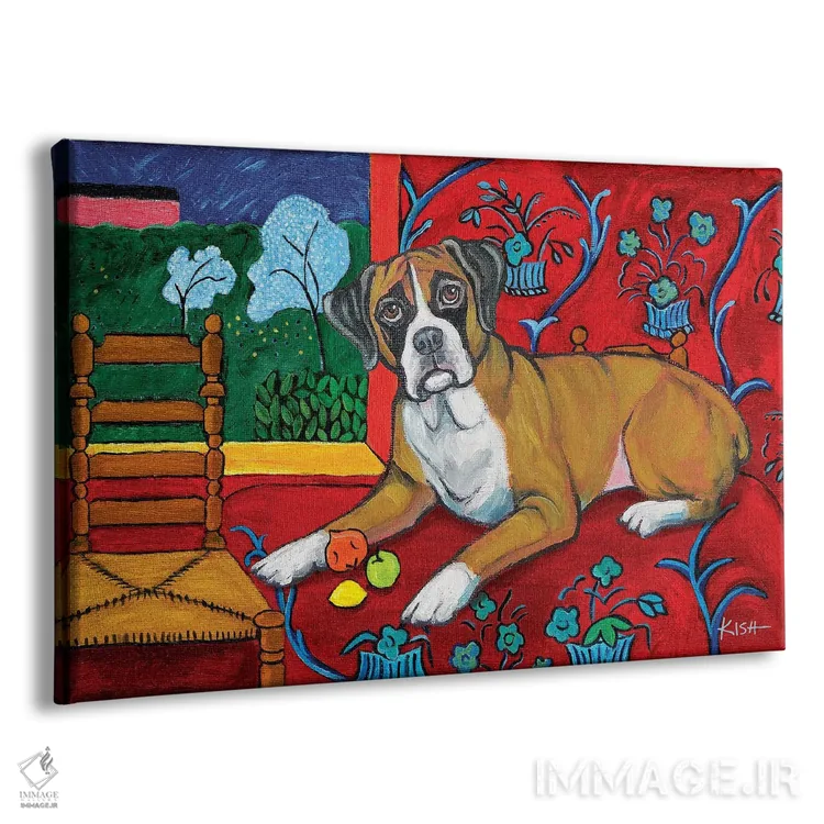 تابلو دکوراتیو باکسر موتیسه اثر گرچن کیش سرانو - نمای پرسپکتیو محصول