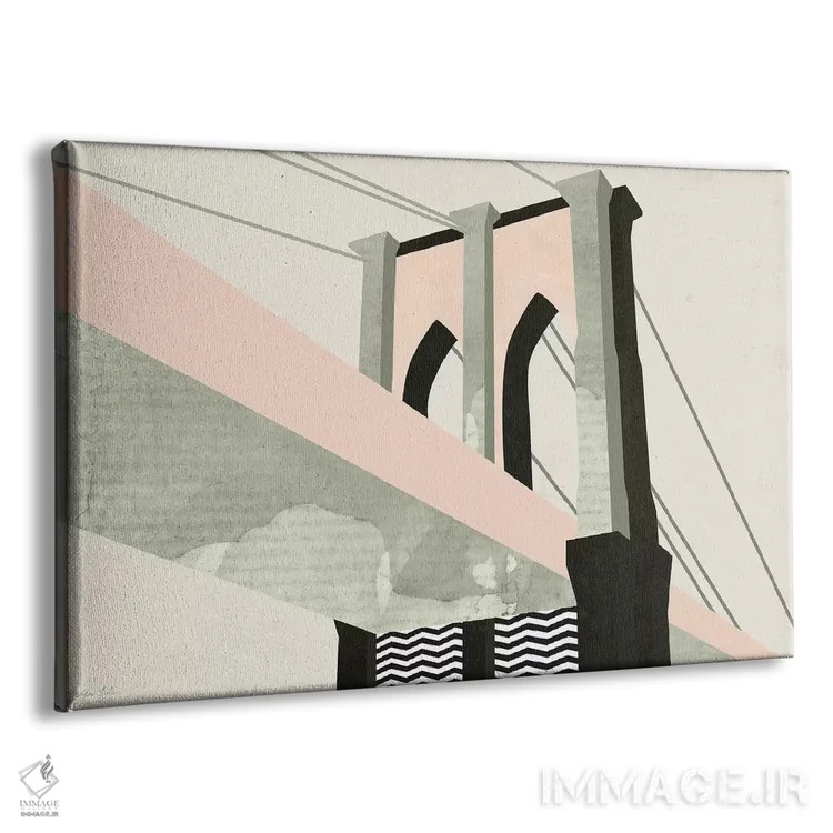 تابلو مدرن نیویورک گرافیکی ۴ اثر گرین لیلی - نمای پرسپکتیو محصول