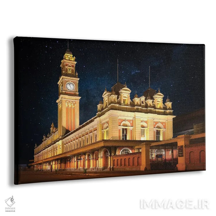 تابلو دکوراتیو ایستگاه قطار لوز اثر گلاوکو منهالی - نمای پرسپکتیو محصول