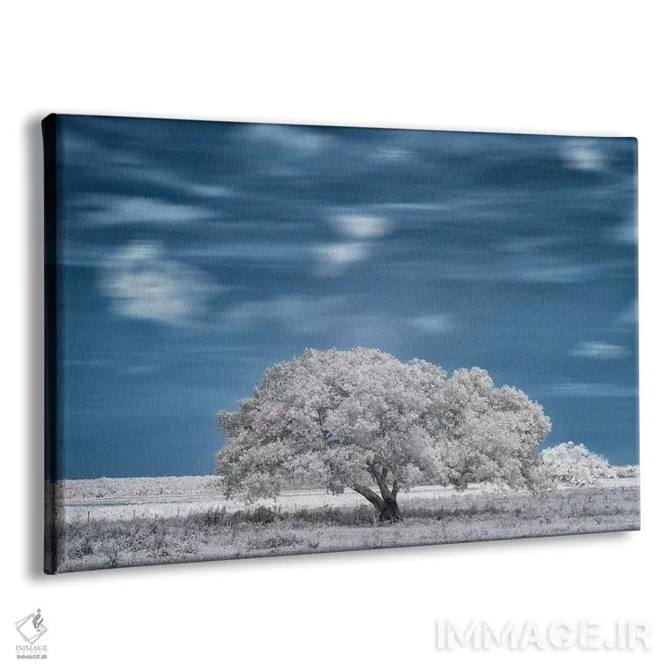 تابلو دکوراتیو آسمان آبی زیبا اثر گلاوکو منهالی - نمای پرسپکتیو محصول