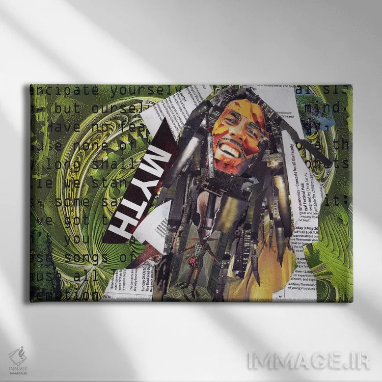 تابلو دکوراتیو مارلی ۱ اثر گلیل - نمای روبهرو روی دیوار