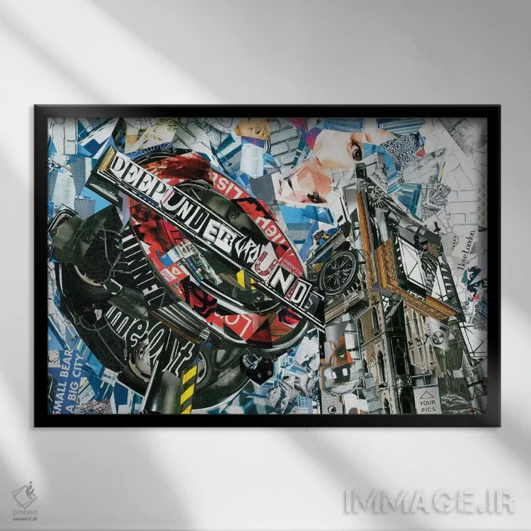 تابلو دکوراتیو لندن ۳ اثر گلیل - نمای قابدار مشکی