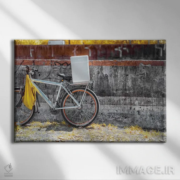 تابلو دکوراتیو دوچرخه اثر گلاوکو منهالی - نمای روبهرو روی دیوار