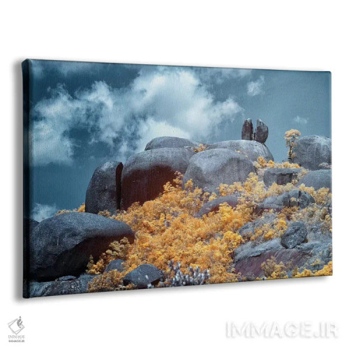 تابلو دکوراتیو کوه سنگی اثر گلاوکو منهالی - نمای پرسپکتیو محصول