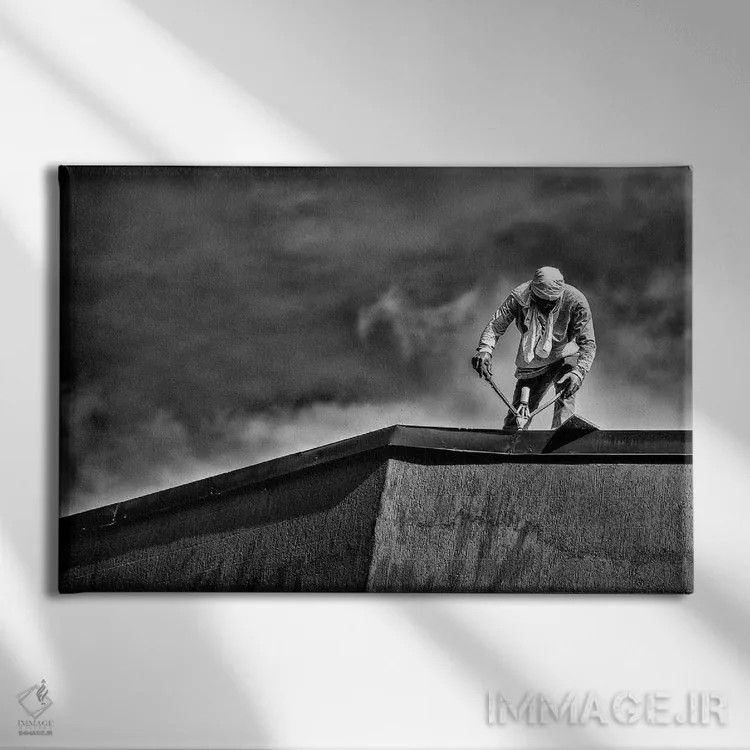 تابلو دکوراتیو سباستیائو سالگادو اثر گلاوکو منهالی - نمای روبهرو روی دیوار