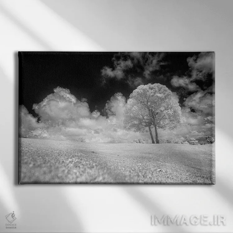 تابلو دکوراتیو آسمان سیاه اثر گلاوکو منهالی - نمای روبهرو روی دیوار