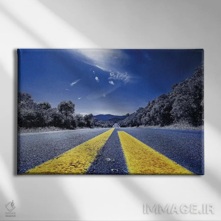 تابلو دکوراتیو جاده به ناکجا اثر گلاوکو منهالی - نمای روبهرو روی دیوار