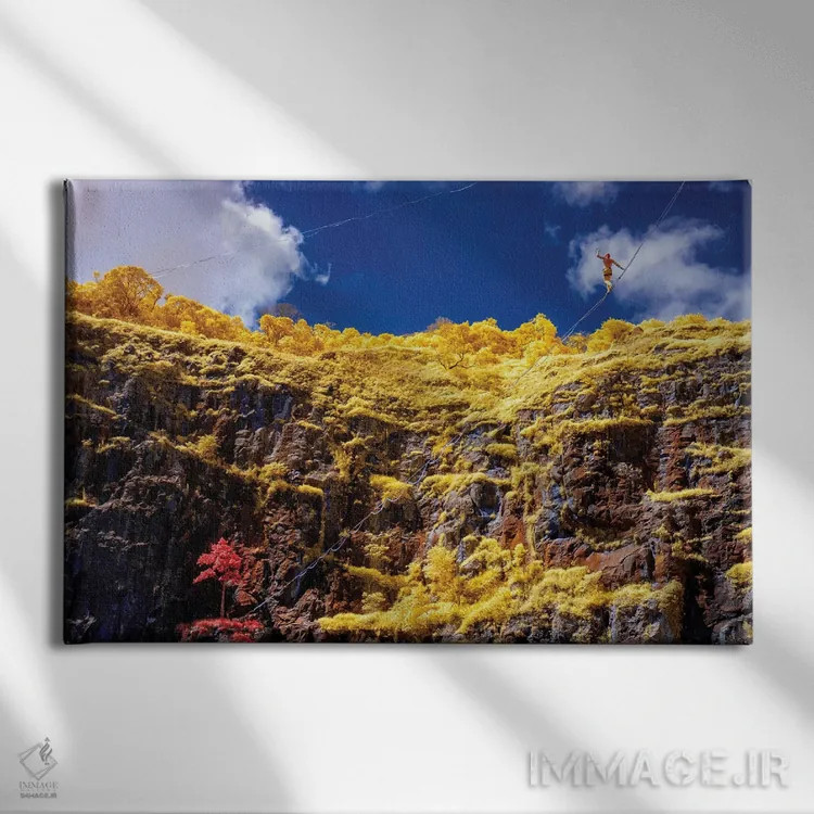 تابلو دکوراتیو اسلک لاین ۲ اثر گلاوکو منهالی - نمای روبهرو روی دیوار