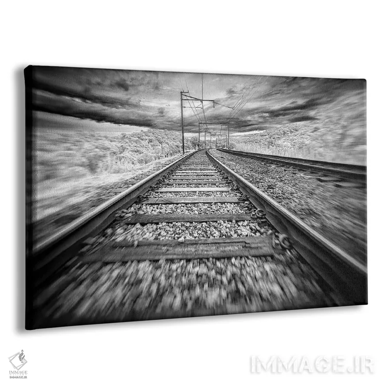 تابلو دکوراتیو راه آهن کوهستانی اثر گلاوکو منهالی - نمای پرسپکتیو محصول