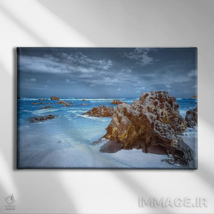 تابلو دکوراتیو سنگ ها اثر گلاوکو منهالی - نمای روبهرو روی دیوار