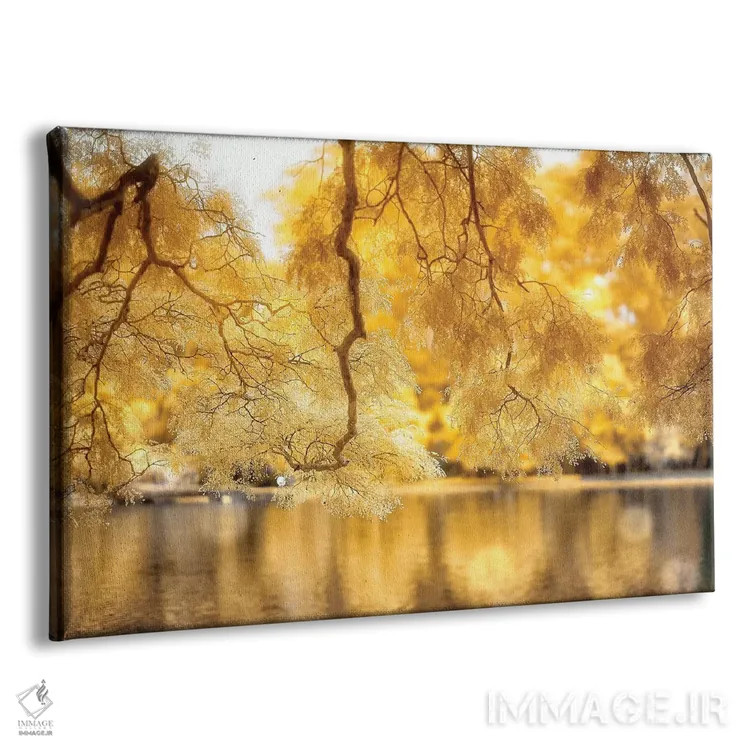 تابلو دکوراتیو برگ ها اثر گلاوکو منهالی - نمای پرسپکتیو محصول