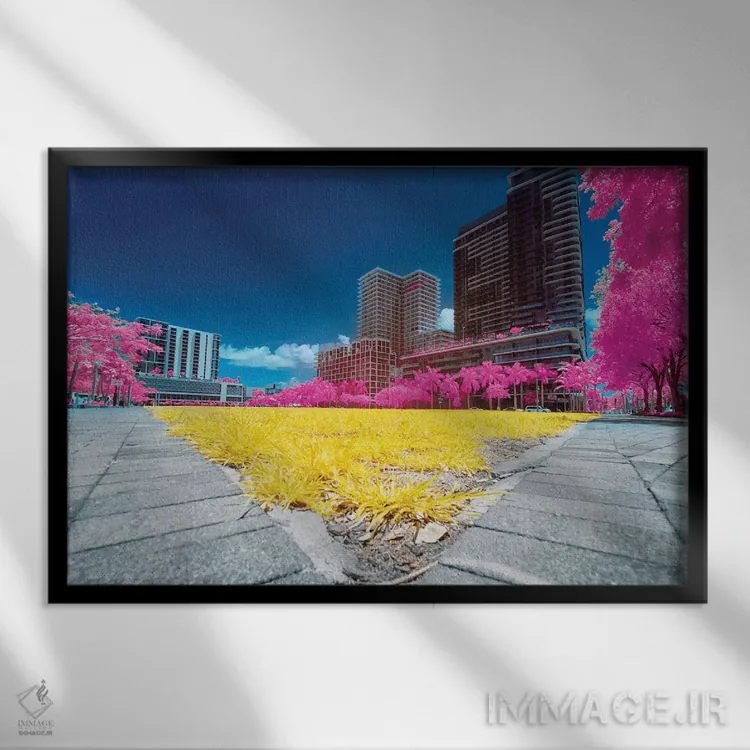 تابلو دکوراتیو میدان V اثر گلاوکو منهالی - نمای قابدار مشکی