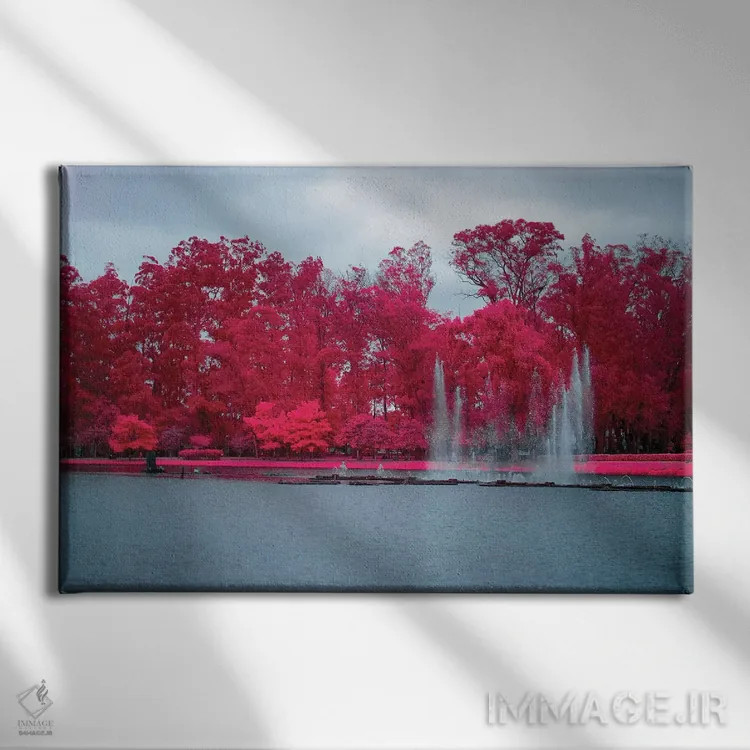 تابلو دکوراتیو فواره اثر گلاوکو منهالی - نمای روبهرو روی دیوار