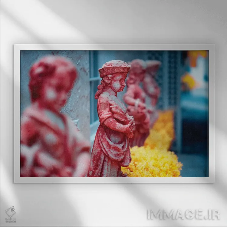 تابلو دکوراتیو فرشتگان اثر گلاوکو منهالی - نمای قابدار سفید