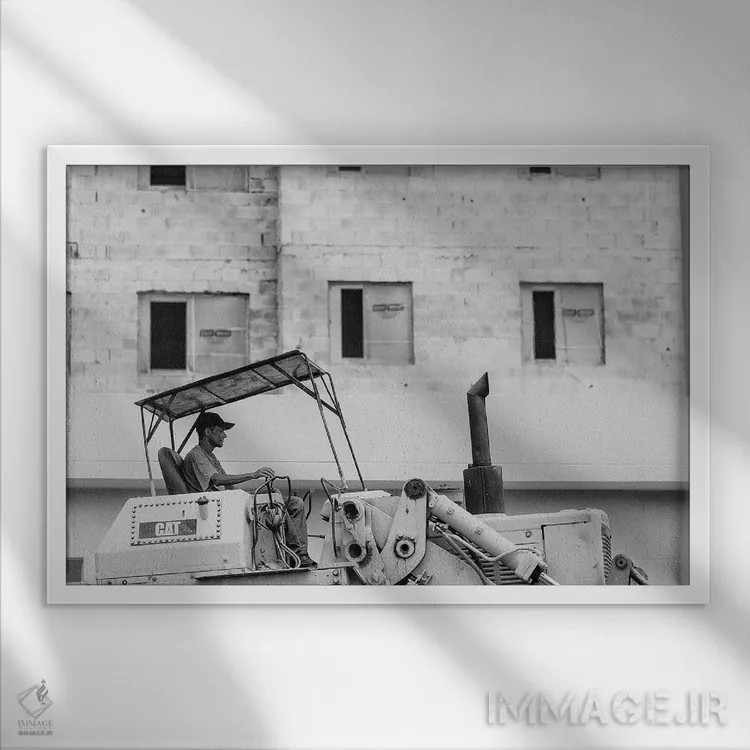 تابلو دکوراتیو عکاسی خیابانی ۲۳ اثر گلاوکو منهالی - نمای قابدار سفید